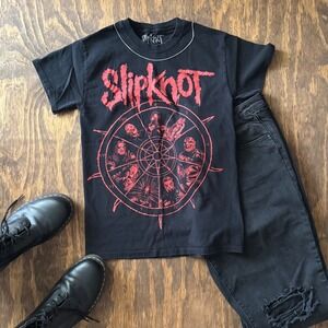 Slipknot Shirt Small Black Red Band Tee 2021 Bravado Double Sided Metal Graphic